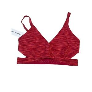 Outdoor Voices Flow Low Coverage bra in rose garden